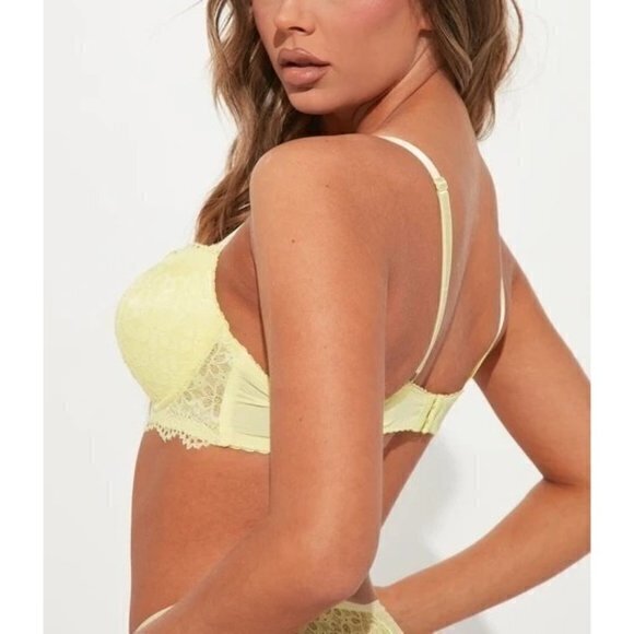 Demi extreme Push up‎ Sweet Thang Yellow Lace Bra Size 36C RefFNB - Picture 5 of 9